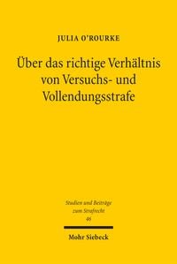 Produktbild: &Uuml;ber das richtige Verh&auml;ltnis von Versuchs- und Vollendungsstrafe