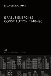 Produktbild: Israel'S Emerging Constitution 1948-51