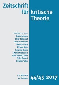 Produktbild: Zeitschrift f&uuml;r kritische Theorie / Zeitschrift f&uuml;r kritische Theorie, Heft 44/45
