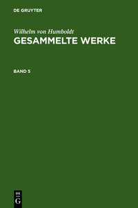 Produktbild: Gesammelte Werke. Band 5