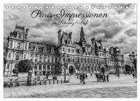 Produktbild: Paris-Impressionen in Schwarz-Wei&szlig; (Tischkalender 2027 DIN A5 quer), CALVENDO Monatskalender