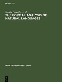 Produktbild: The Formal Analysis of Natural Languages