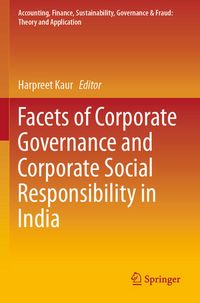 Produktbild: Facets of Corporate Governance and Corporate Social Responsibility in India