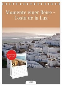 Produktbild: Tischplaner 2027 - Momente einer Reise - Costa de la Luz (A5 Tischkalender zum Aufstellen) CALVENDO