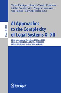 Produktbild: AI Approaches to the Complexity of Legal Systems XI-XII