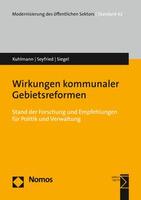 Produktbild: Wirkungen kommunaler Gebietsreformen