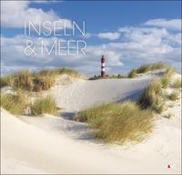 Inseln und Meer Kalender 2024. Die nordfriesische Landschaft in einem hochwertigen Fotokalender. Kalender 2024 Landschaften voll Wasser und weißem Sa von Eiland