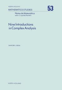 Produktbild: Nine Introductions in Complex Analysis