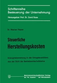 Produktbild: Steuerliche Herstellungskosten