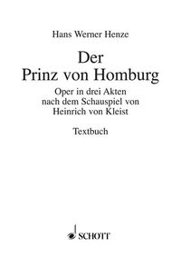 Produktbild: Der Prinz von Homburg