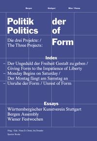 Produktbild: Politik der Form / Politics of Form