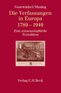Produktbild: Gosewinkel, D: Verfassungen in Europa 1789-1949