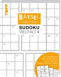 Produktbild: R&auml;tselwelten &ndash; Sudoku Vielfalt 4 | Der R&auml;tselklassiker in vielen wundersch&ouml;nen Formen: klassische Sudokus, Hochhaus-Sudokus und mehr