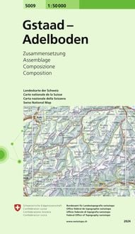 Produktbild: Swisstopo 1 : 50 000 Gstaad - Adelboden