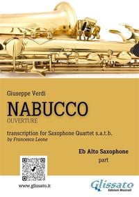 Produktbild: Alto Saxophone part of "Nabucco" overture for Sax Quartet