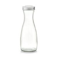 Produktbild: neuetischkultur Glaskaraffe m. Metalldeckel, 1000 ml Glaskaraffe m. Metalldeckel, 1000 ml