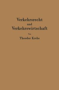Produktbild: Verkehrsrecht und Verkehrswirtschaft