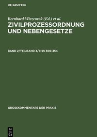 Produktbild: Zivilprozessordnung und Nebengesetze / &sect;&sect; 300-354