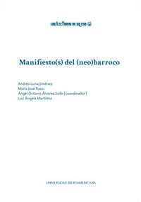 Produktbild: Manifiesto(s) del (neo)barroco