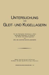 Produktbild: Untersuchung von Gleit- und Kugellagern