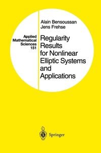 Produktbild: Regularity Results for Nonlinear Elliptic Systems and Applications