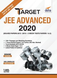 Produktbild: TARGET JEE Advanced 2020 (Solved Papers 2013 - 2019 + 5 Mock Tests Papers 1 & 2) 14th Edition