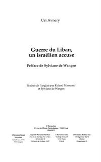 Produktbild: Guerre du liban un israelienaccuse