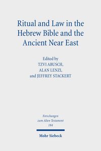 Produktbild: Ritual and Law in the Hebrew Bible and the Ancient Near East