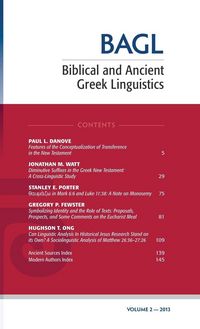 Produktbild: Biblical and Ancient Greek Linguistics, Volume 2