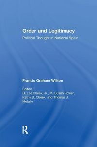 Produktbild: Wilson, F: Order and Legitimacy
