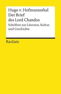 Bild vom Artikel Der Brief des Lord Chandos. Schriften zur Literatur, Kultur und Geschichte vom Autor Hugo von Hofmannsthal