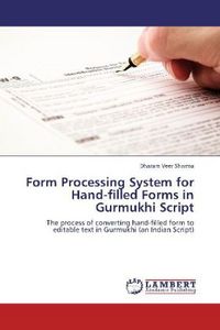 Produktbild: Sharma, D: Form Processing System for Hand-filled Forms in G