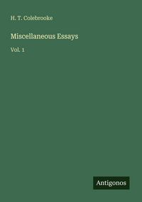 Produktbild: Miscellaneous Essays