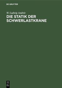 Produktbild: Die Statik der Schwerlastkrane