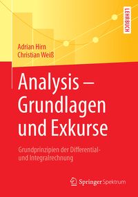 Produktbild: Analysis &ndash; Grundlagen und Exkurse