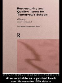 Produktbild: Restructuring and Quality: Issues for Tomorrow's Schools