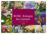 Produktbild: Rose K&ouml;nigin des Gartens (Tischkalender 2026 DIN A5 quer), CALVENDO Monatskalender