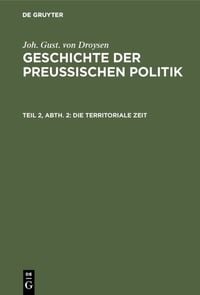 Produktbild: Die territoriale Zeit