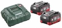 Produktbild: Metabo 685122000 Basic-Set 2 x LiHD 5.5Ah Werkzeug-Akku und Ladeger&auml;t 18V 5.5Ah LiHD