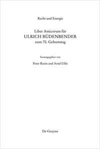 Produktbild: Recht und Energie