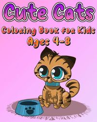 Produktbild: Cute Cats Coloring Book for Kids Ages 4-8