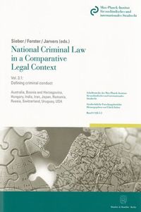 Produktbild: National Criminal Law in a Comparative Legal Context. Vol. 3.1.