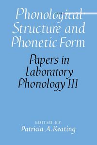 Produktbild: Phonological Structure and Phonetic Form