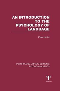 Produktbild: An Introduction to the Psychology of Language (PLE: Psycholinguistics)