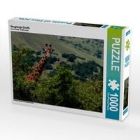 Produktbild: CALVENDO Puzzle Neugierige Giraffe | 1000 Teile Lege-Gr&ouml;&szlig;e 64x48cm Foto-Puzzle f&uuml;r gl&uuml;ckliche Stunden