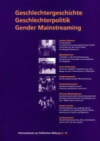 Bild vom Artikel Geschlechtergeschichte - Gleichstellungspolitik - Gender Mainstreaming vom Autor Gertraud Diendorfer