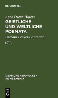 Produktbild: Geistliche und Weltliche Poemata
