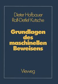 Produktbild: Grundlagen des maschinellen Beweisens