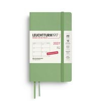 Produktbild: Wochenkalender Pocket (A6) 2027, Softcover, Salbei, Deutsch