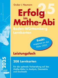 Produktbild: Erfolg im Mathe-Abi 2025, 208 Lernkarten Leistungsfach Allgemeinbildendes Gymnasium Baden-W&uuml;rttemberg